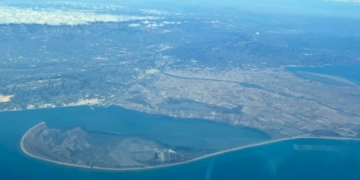Delta de l'Ebre des de l'aire