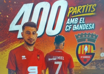 Jaume Gumiel compleix 400 partits vestint la samarreta del CF Gandesa