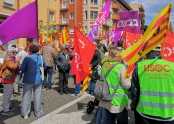Protesta sindical Ebre