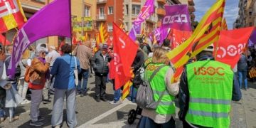 Protesta sindical Ebre