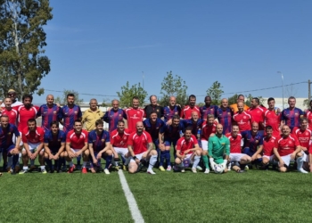Gran jornada de barcelonisme amb el partit de veterans entre la UE Campredó i l’Agrupació  Barça Jugadors