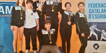 La Sala Esgrima Amposta domina el Campionat de Catalunya M11, M13 i M15