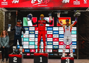 Àlex Puey aconsegueix fer podi a la segona prova del Mundial d’Enduro disputada a Oliana