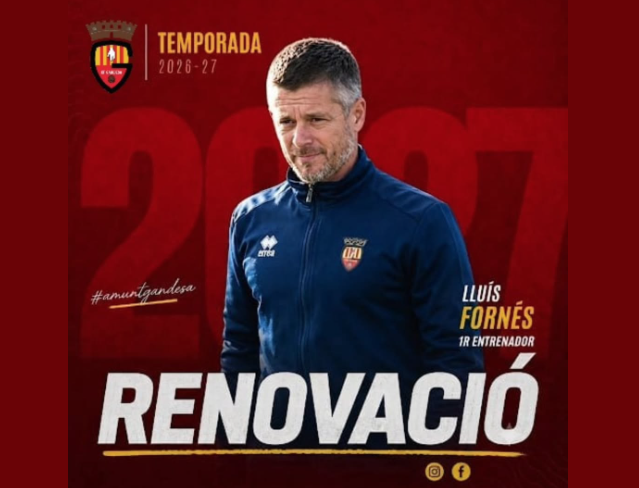 Lluís Fornés seguirà a la banqueta del Gandesa la propera temporada