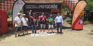Pau Doñate guanya la tercera prova del Català de Motocròs de grans disputada a Salomó