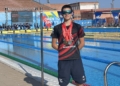 Marc Escribà, del Club Natació Amposta, suma tres ors, dos plates i un bronze al Català