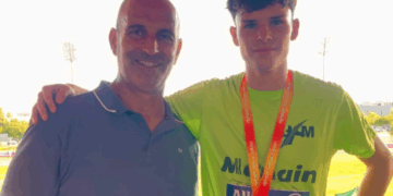 Eros Alegre, de la Unió Atlètica Montsià, va guanyar la plata a l’Estatal sub’18