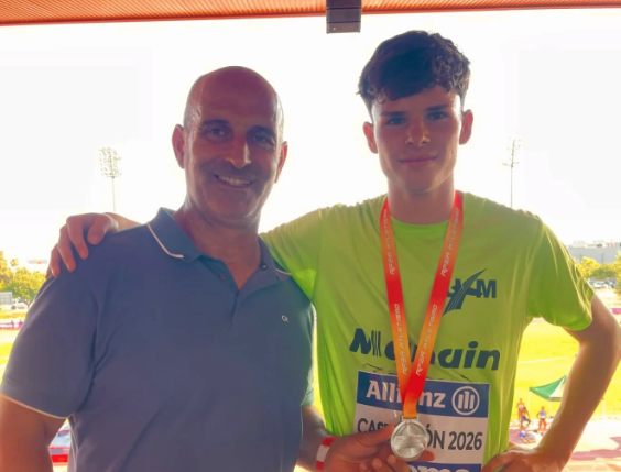Eros Alegre, de la Unió Atlètica Montsià, va guanyar la plata a l’Estatal sub’18
