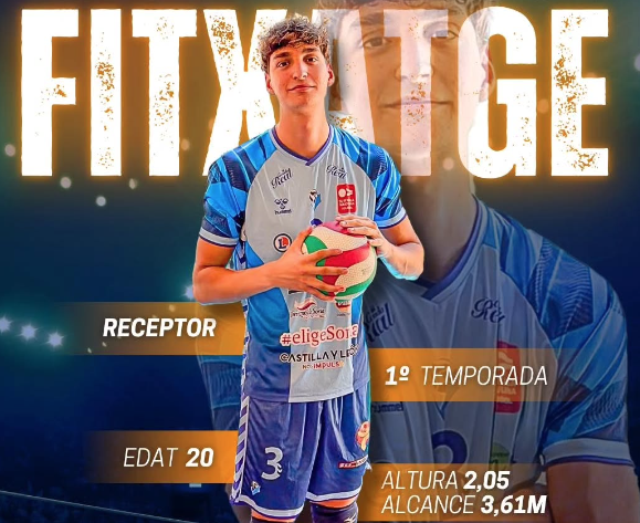Carlos Montero, nou jugador del sènior masculí de Superlliga 2 del Volei Roquetes