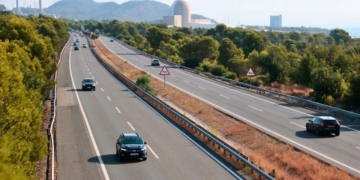 Trànsit fluid a l’AP-7 a les Terres de l’Ebre abans de l’eclipsi