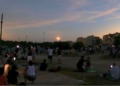 Eclipsi solar total observat des de la plaça de la Lluna d’Alcanar