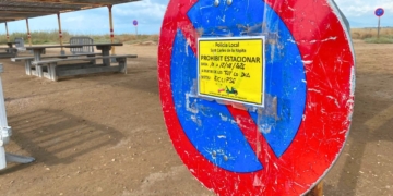 Carretera d’accés al Trabucador, on s’implantarà un circuit de sentit únic durant l’eclipsi