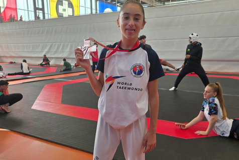 Bàrbara Dolz, del TKD Alfaro Amposta, bronze al Youth Open G1 de Suïssa