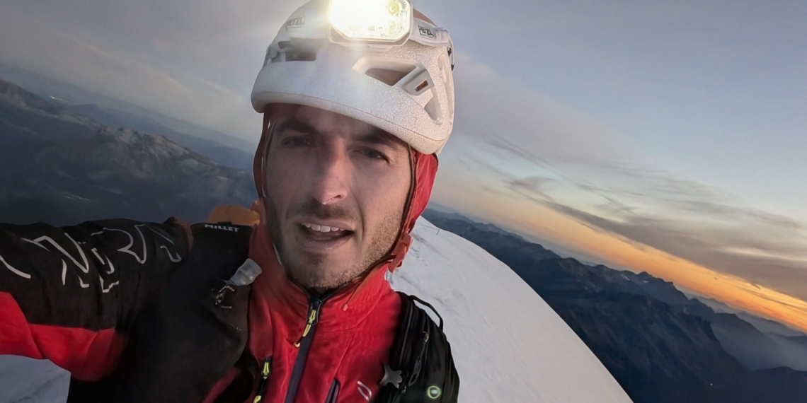 Albert Tiron realitza una segona ascensió al Mont Blanc i un nou vol des del cim