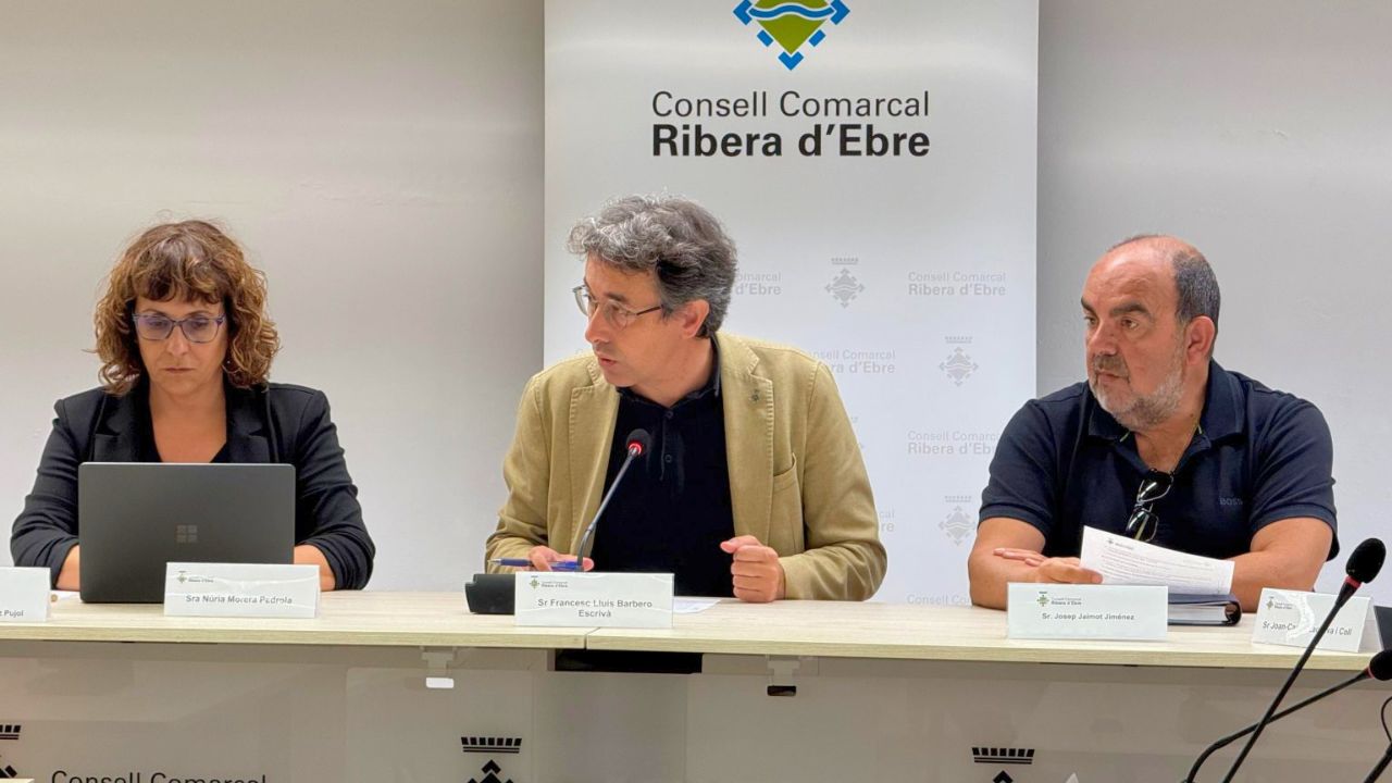 Ple del Consell Comarcal de la Ribera d’Ebre del 29 de setembre de 2026
