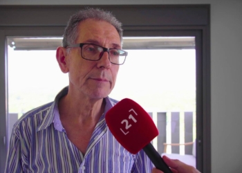 Jordi Aragonés, representant de la comunitat de veïns del bloc Porta de Tortosa