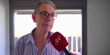 Jordi Aragonés, representant de la comunitat de veïns del bloc Porta de Tortosa