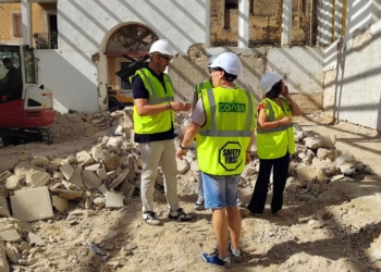 Obres de rehabilitació de l’antic mercat municipal de Roquetes