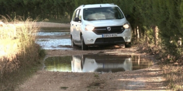 Camí d’accés al Pla d’Illes d’Aldover afectat pels aiguats