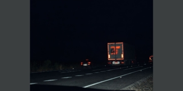 Imatge del radar que registra un vehicle a 237 km/h a l’AP-7, a l’Aldea
