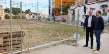 Obres del segon aparcament dels terrenys d’Adif a Tortosa