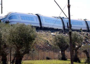 El tren de Renfe AVE accidentat aquest dimecres a Castella-la Manxa