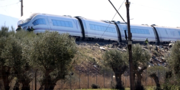 El tren de Renfe AVE accidentat aquest dimecres a Castella-la Manxa